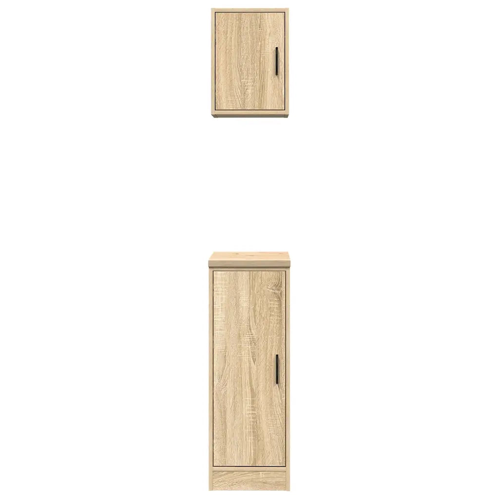 Armadi da Garage 2 pz Rovere Sonoma in Legno Multistrato CFW2099582