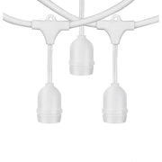 KIT LUMINARIA CON 10 PORTALAMPADE E27 10M BIANCA