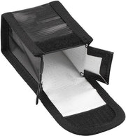 Batteria resistente al fuoco - Resistente all'esplosione - Nero - Casco di protezione sicuro - Protezione della carica - Adatto per 2 pezzi - Dimensioni 12 x 8,9 x 1,8 cm.
