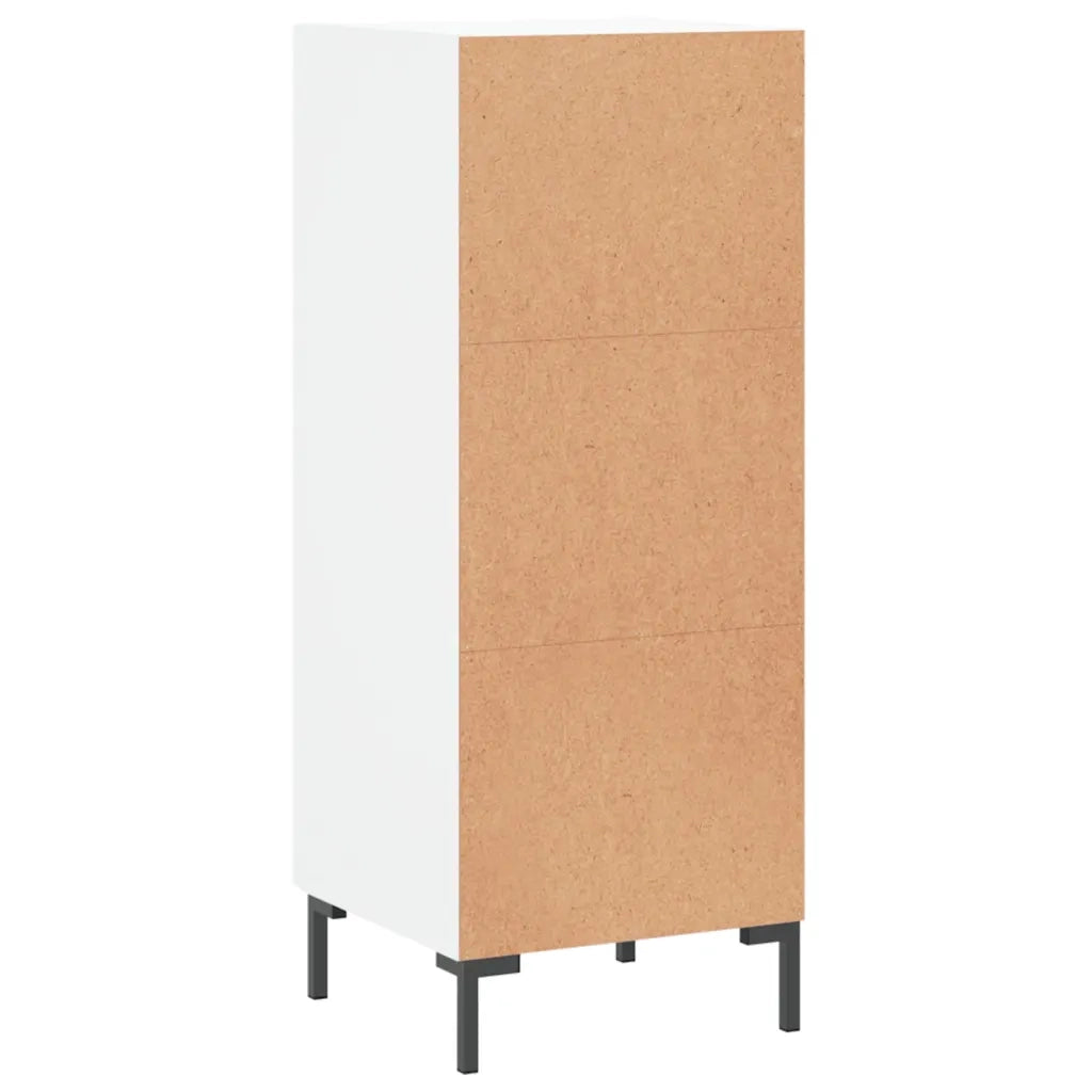 Credenza | Madia | Buffet da pranzo | Armadio da pranzo Bianca 34,5x34x90 cm in Legno Multistrato