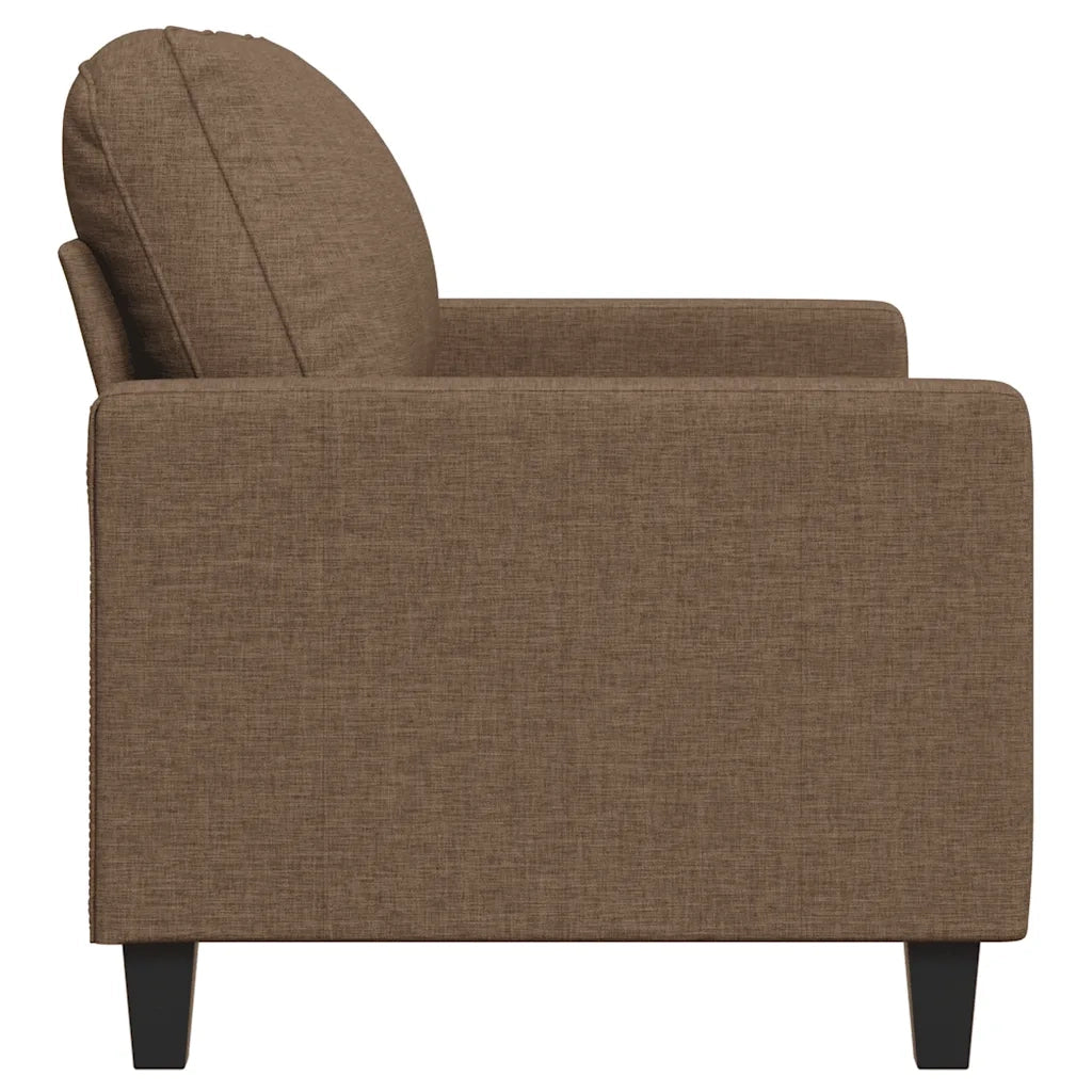 Divano | Divano da soggiorno | Sofa a 2 Posti Marrone 120 cm in Tessuto
