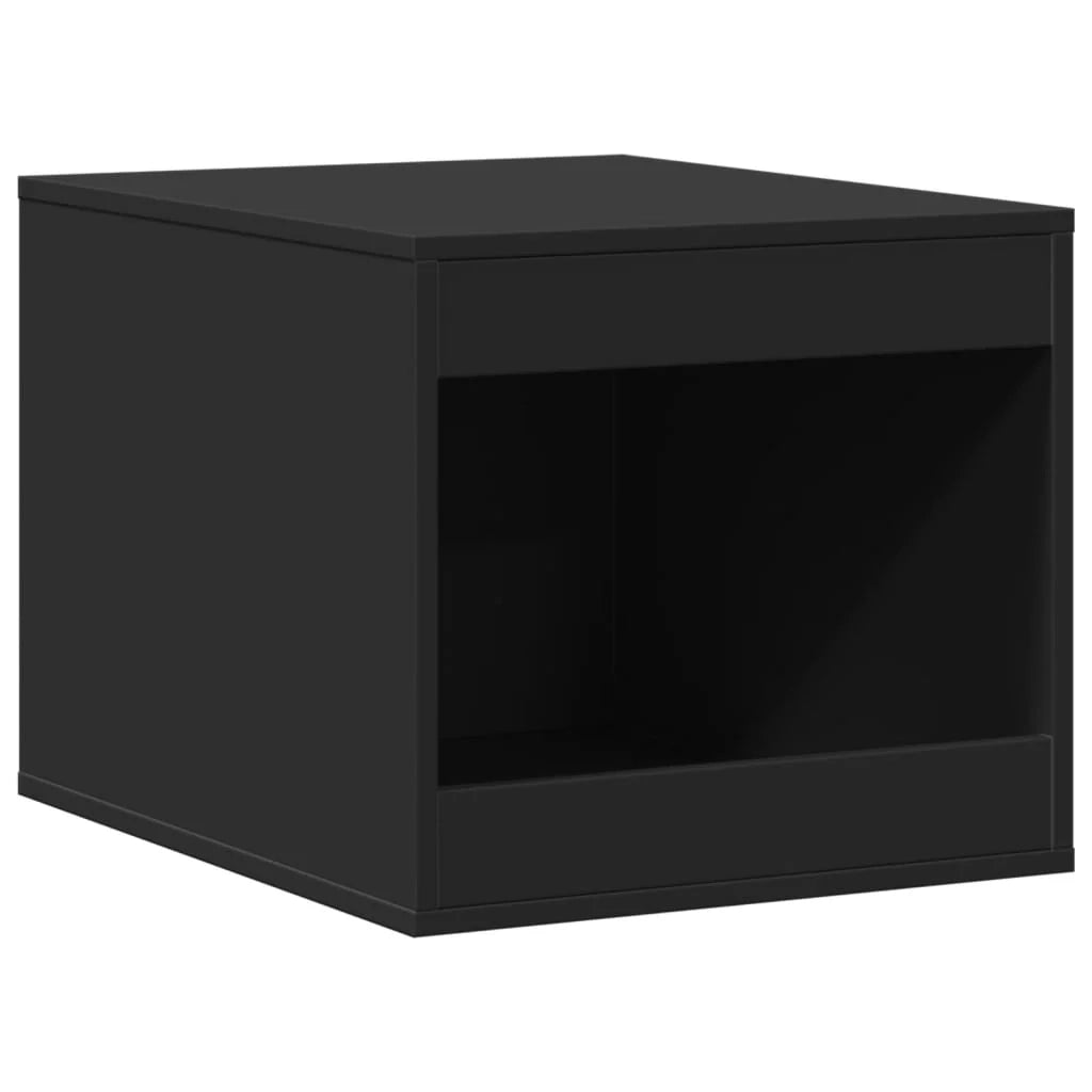Mobiletto per lettiera per gatti in legno ingegnerizzato nero 02_0043325