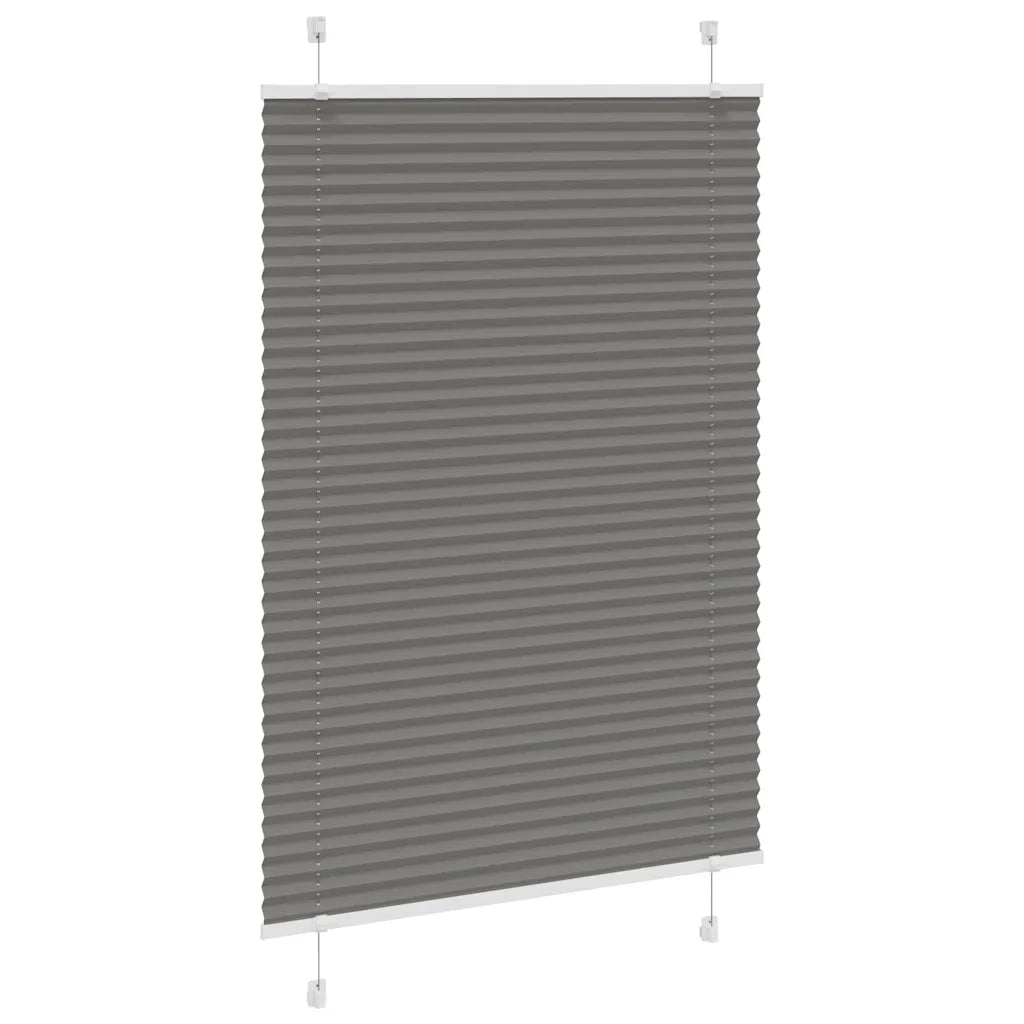 Tenda Plissettata Antracite 100x100cm Larghezza Tessuto 99,4 cm 4015075