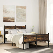 Giroletto senza Materasso-Struttura Letto Rovere Fumo 120x190 cm in Truciolato 146111
