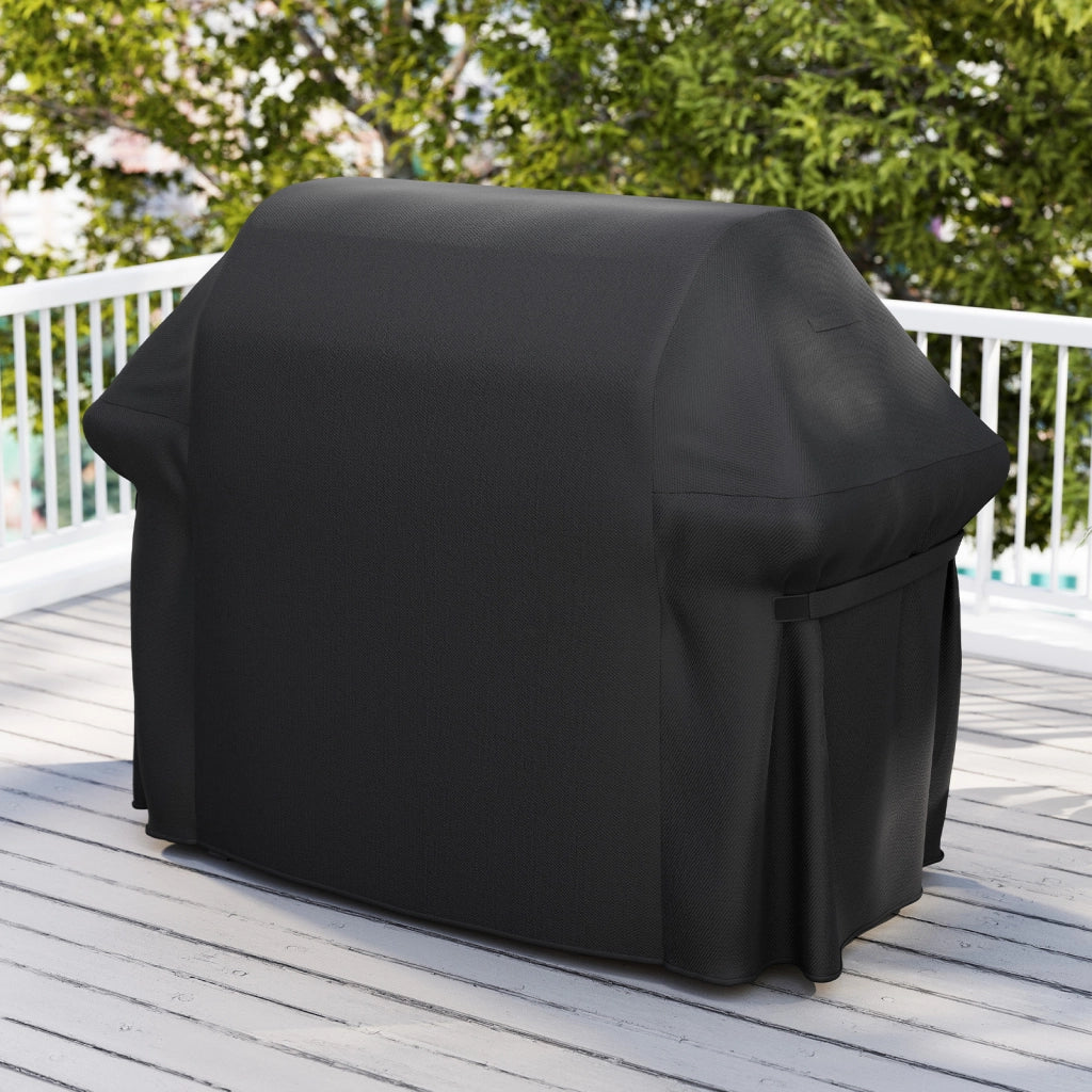 Copertura per barbecue da esterno tessuto oxford impermeabile e maniglie,Telo copri barbecue anti pioggia polvere sole neve Nero