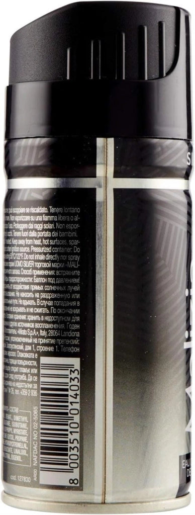 MALIZIA DEODORANTE SPRAY UOMO 150 ML SILVER