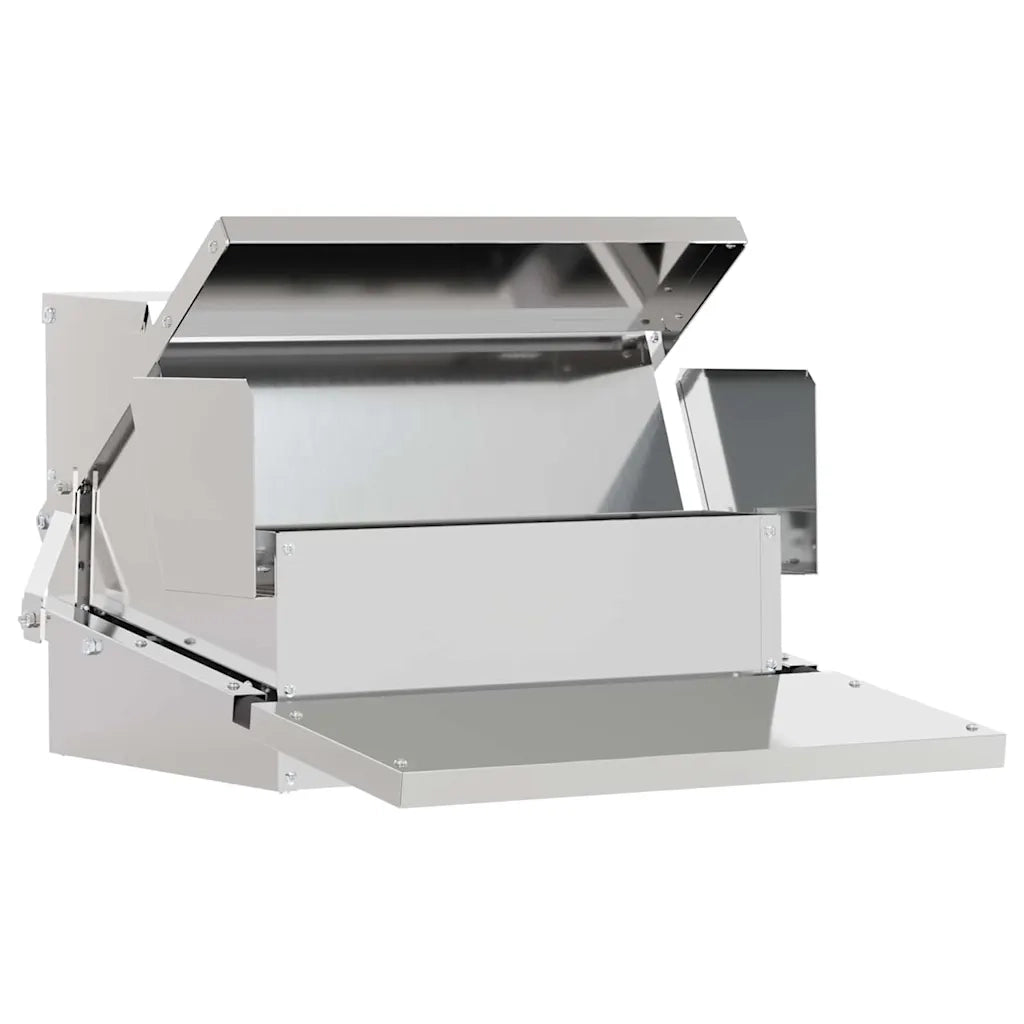 Mangiatore a Pedale per Pollo Argento 50 x 40 x 29 cm CFW5026206