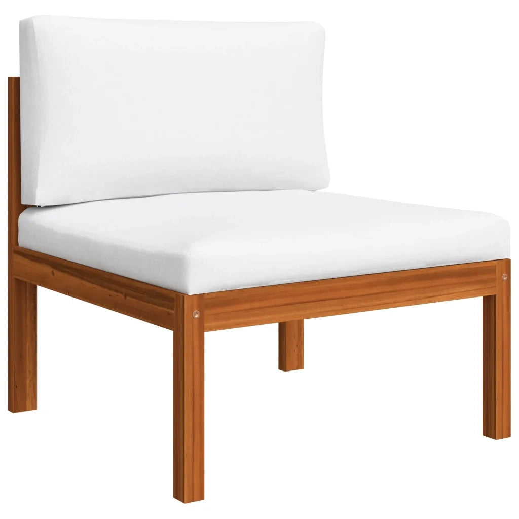 Set da giardino 4 pezzi con cuscini crema 63x63 cm 3057903
