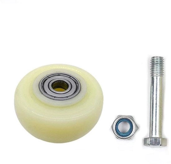 Ruote in Nylon 50 mm - Set di 2 Ruote di Regolazione - Sostenibili - Silenziose - Facili da Installare - Adatte per Mobili