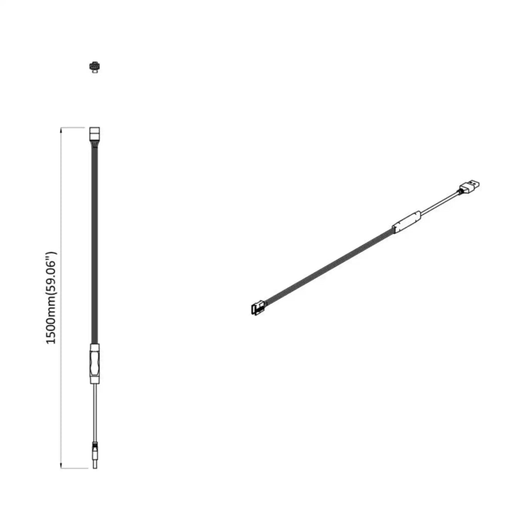 Striscia LED 2 pz Nero e trasparente 550 mm Rame e plastica CFW4795942