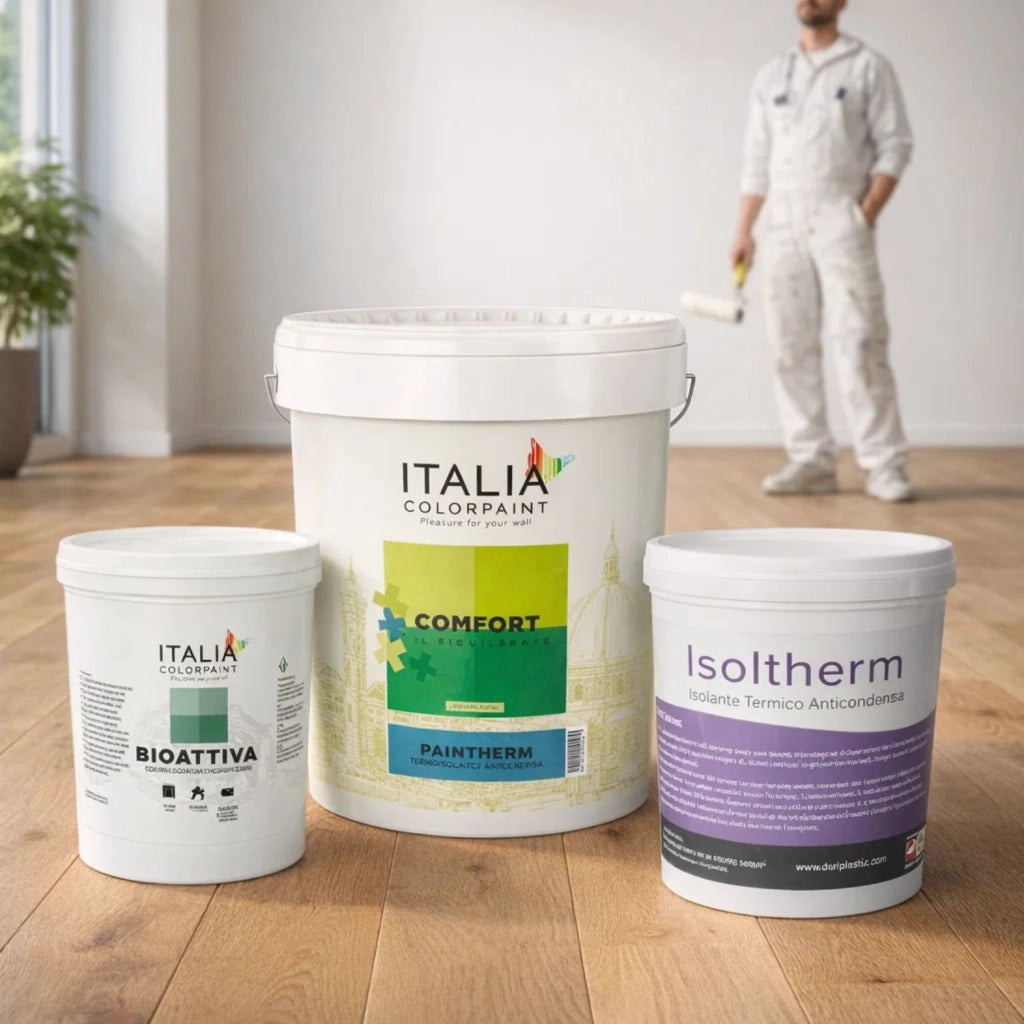 Ciclo trattamento muri antimuffa isoltherm fissativo bioattiva paintherm *** contenuto per 15 mq, confezione 1