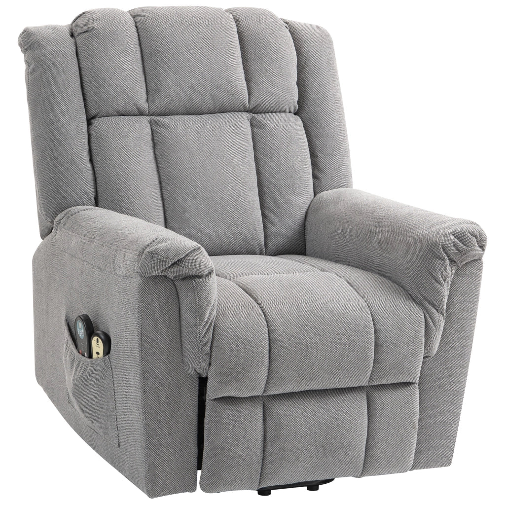 Poltrona relax elettrica alzapersona con massaggio e riscaldamento ¨C Xylo ¨C grigio scuro
