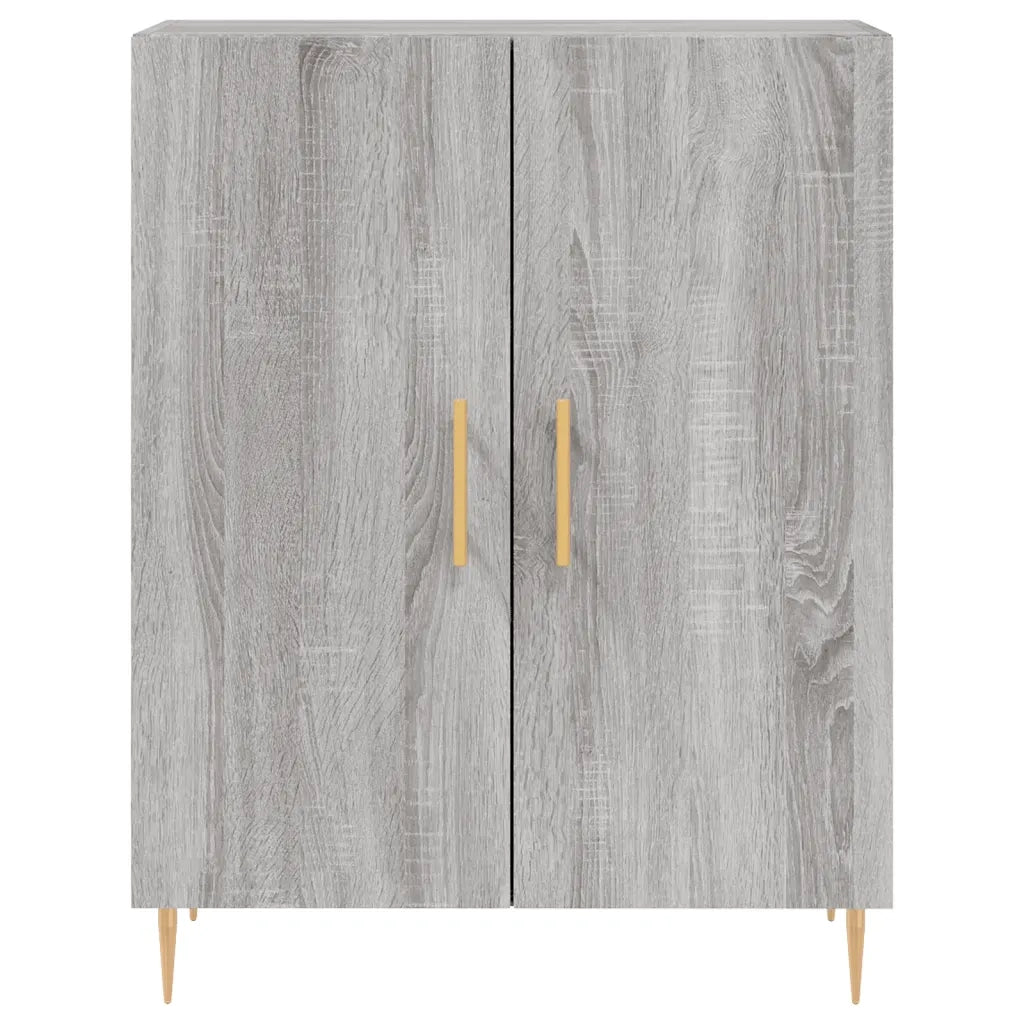 Credenza | Madia | Buffet da pranzo | Armadio da pranzo Grigio Sonoma 69,5x34x180 cm in Legno Multistrato