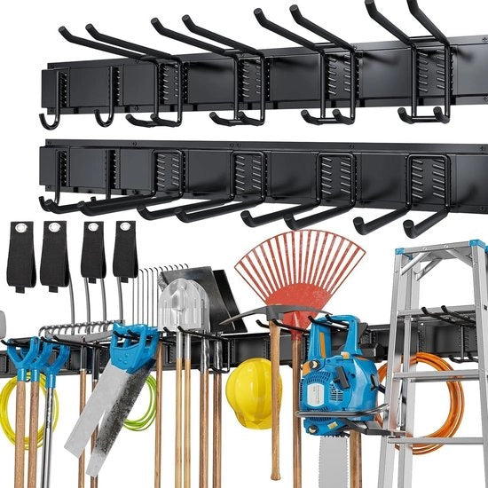 Supporto per attrezzi da giardino 168 cm - capacità di carico 180 kg - soluzione di stoccaggio