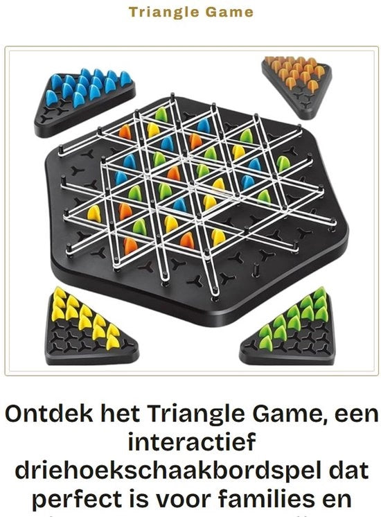 Gioco di strategia a forma di triangolo - Interattivo - Adatto a tutte le età - Gioco di società - Gioia di giocare - Divertente