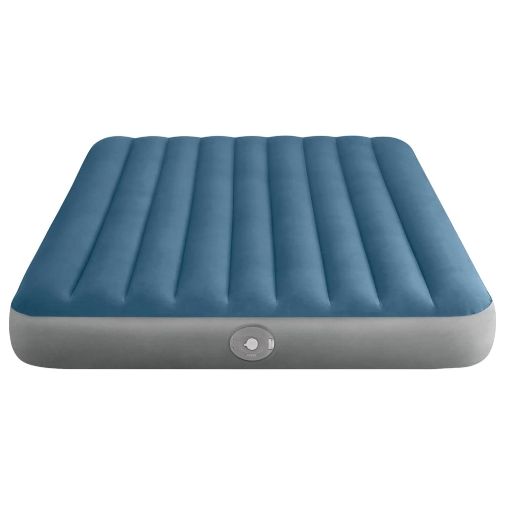 INTEX Letto d'aria con pompa  Blu Scuro e Grigio PVC 42035639