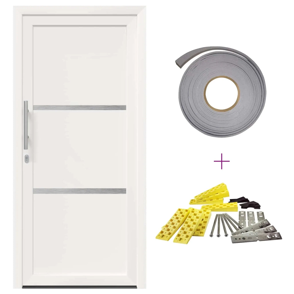 Porta Frontale Bianco 98 x 200 cm PVC 3445688