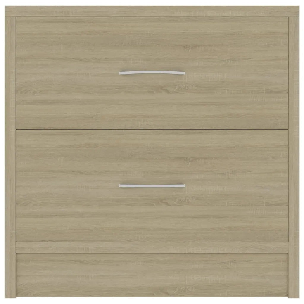 Comodini Rovere Sonoma 2 pz-Set di 2 Tavolino da notte 40x30x40 cm in Legno Multistrato
