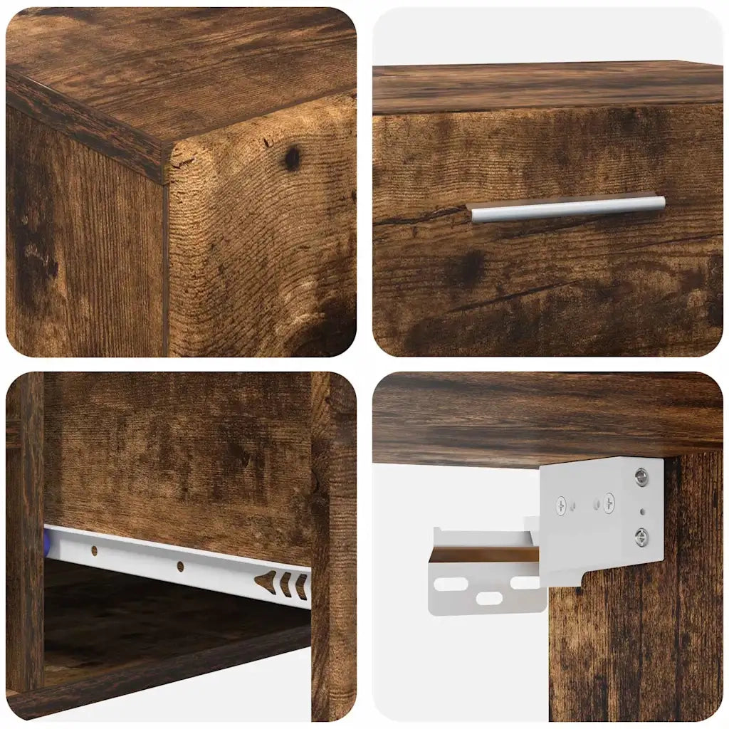 Set mobile TV FLORIN 3 pcs Rovere fumé Legno multistrato 3397999