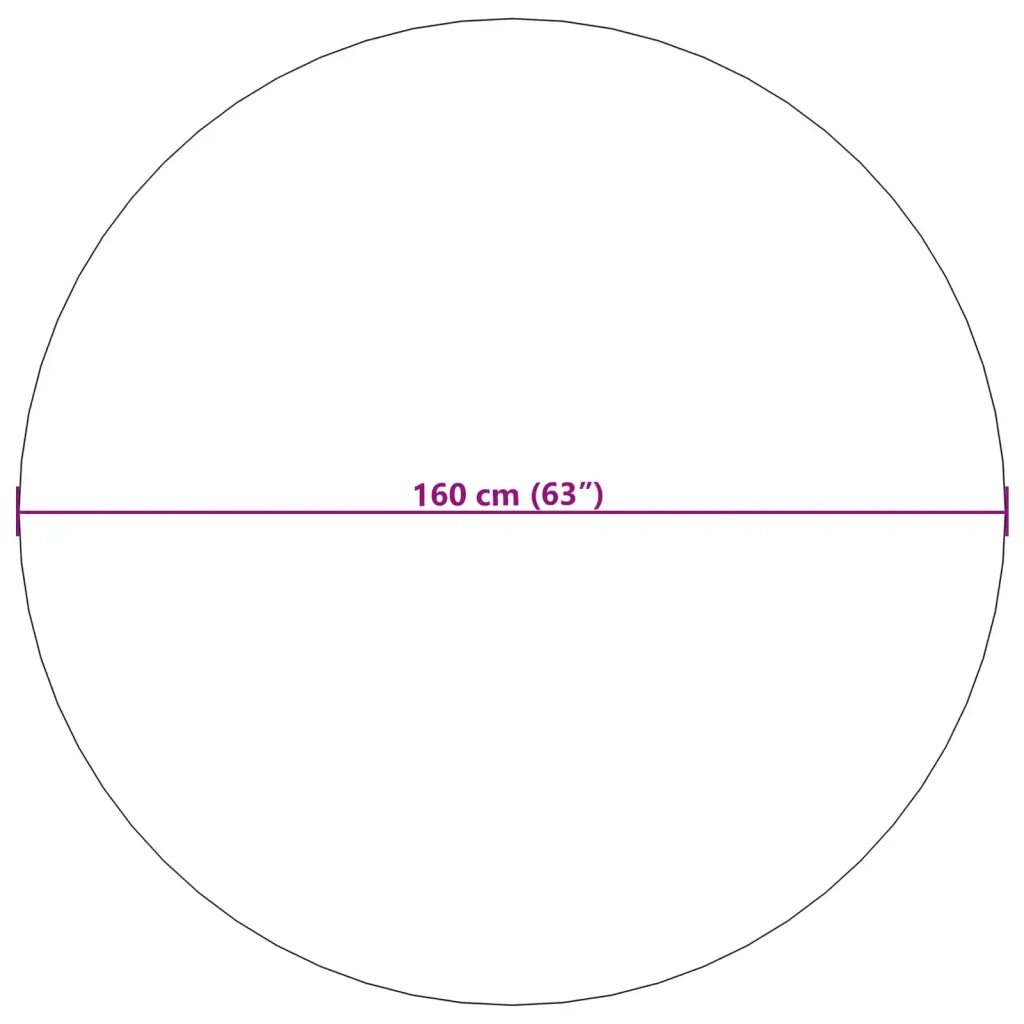Tappeti per area Rotondo LUGO Crema Ø 160 CM Poliestere 42022685
