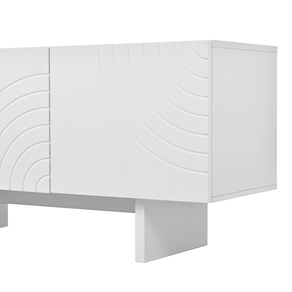 MOBILE TV 170x35x50 cm 4 ante bianco MDF e PB