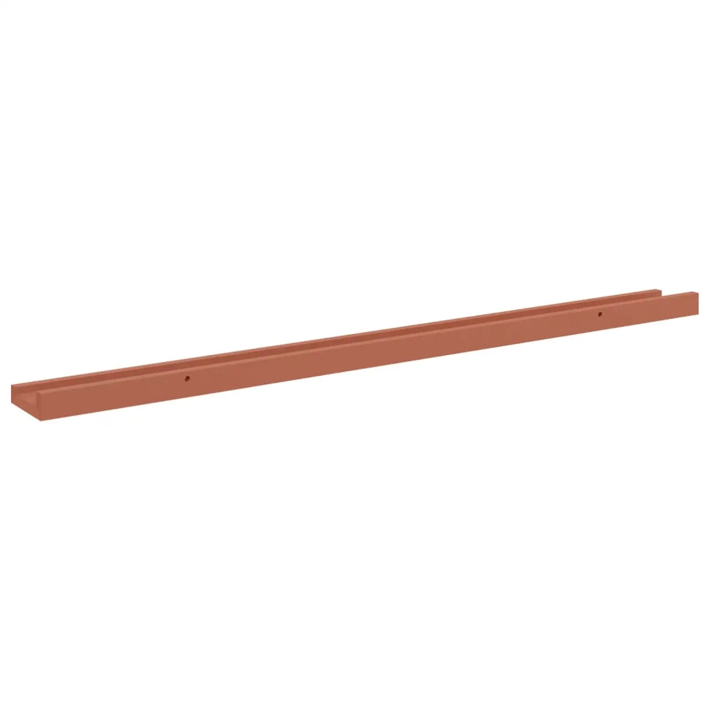 Scaffale da parete 2 pcs Rosso 100 x 9 x 3 cm Legno multistrato 42020004
