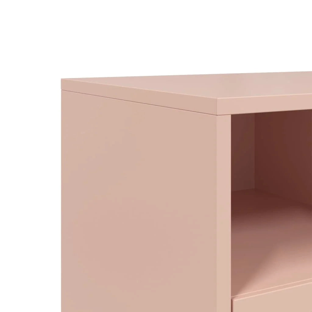 Mobile TV multimediale mensola TV credenza TV sala da pranzo soggiorno camera da letto rosa 68 x 39 x 60,5 cm acciaio rosa 02_0028301