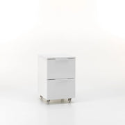 Cassettiera con Ruote 2 Cassetti 35x38x57 cm in Legno TFT Kato Bianco Opaco