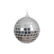 Pallina in foam tessuto argento d10cm