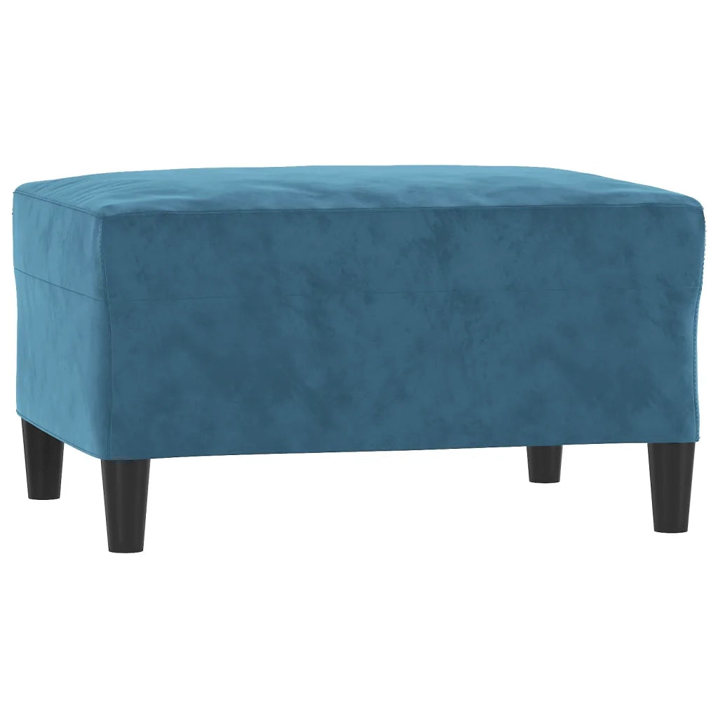 Set di Divani 4 pz con Cuscini Blu in Velluto 3202189