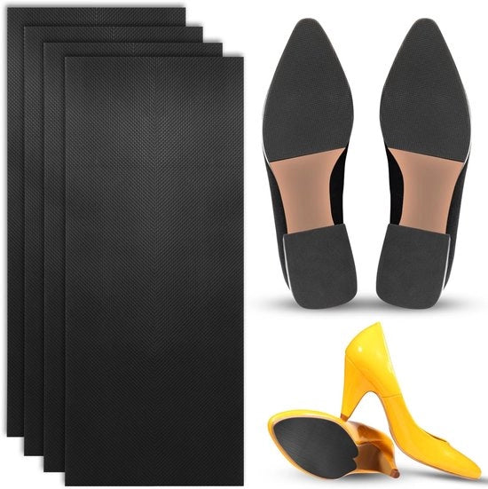 Set di protezione antiscivolo per scarpe - Protezione per zoccoli - Protezione per calzature in pelle - Set di 4 pezzi - Protezione per calzature