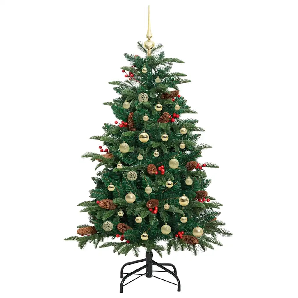 Albero di Natale artificiale con 150 LED Verde 150 cm 3395545