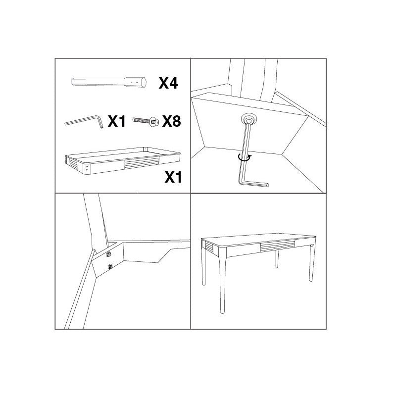Tavolo Da Pranzo Matera cm 180x90x80