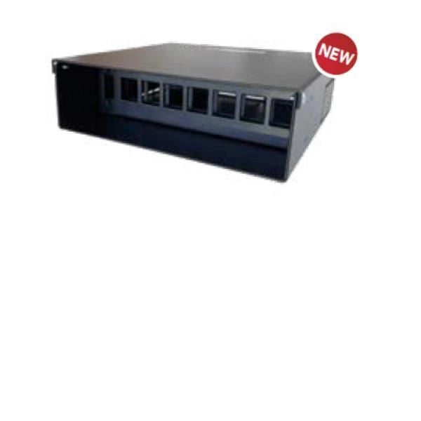 WP Europe WPC-PAN-BUWB7 Scatola a Parete per Connettivita' 7 Slot Keystone Jack in Acciaio colore Nero