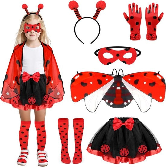 Costume per bambini - Disegno carino - Tutu/Rok - Cappello/Ala - Maschera/Mascherine - Costume animale - Ideale per carnevale - Abito da costume