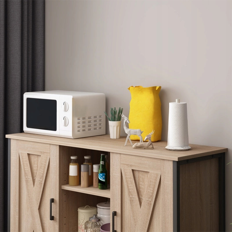 Credenza con ripiani aperti, 100 cm