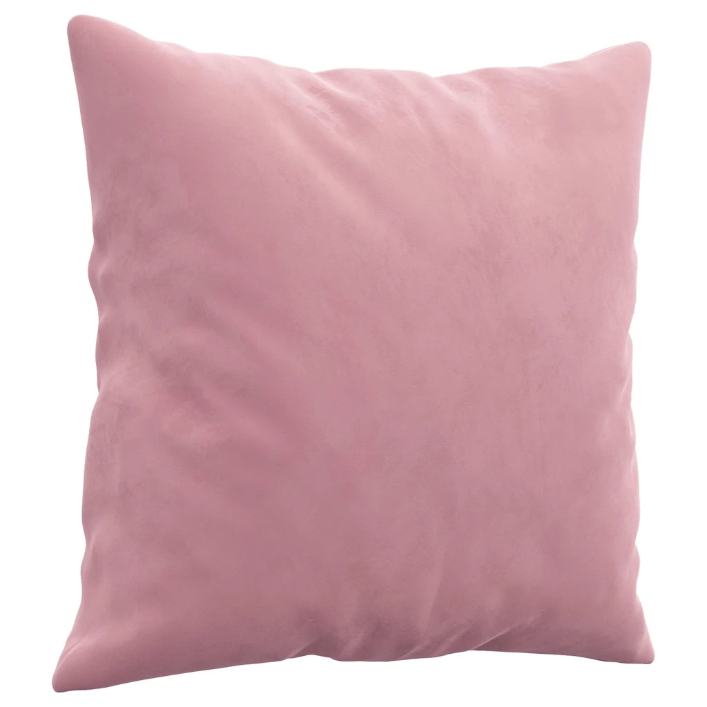 Set di Divani 3 pz con Cuscini Rosa in Velluto 3202283