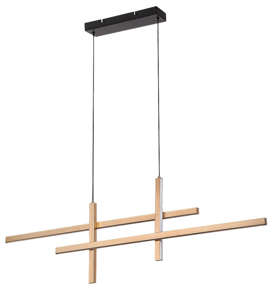 Lampada a sospensione LED Rabalux Severine nero oro 40W