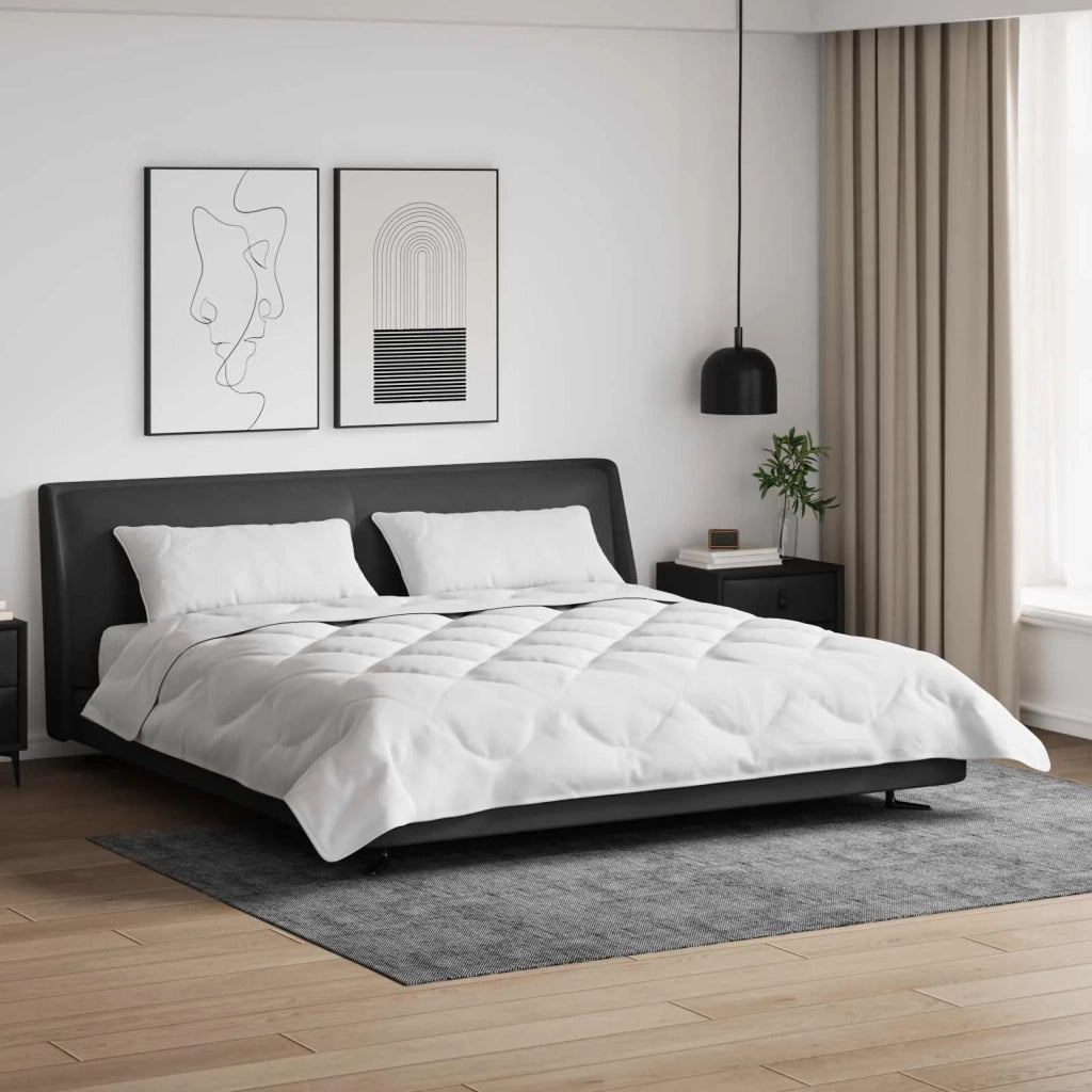 Piumone | Duvet Estivo con cuscino 3 pz Bianco Microfibra