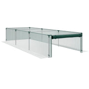 Serra da giardino per pomodori con porta zippata e rete protezione HDPE ¨C Xylo ¨C 125x373x62,5 cm