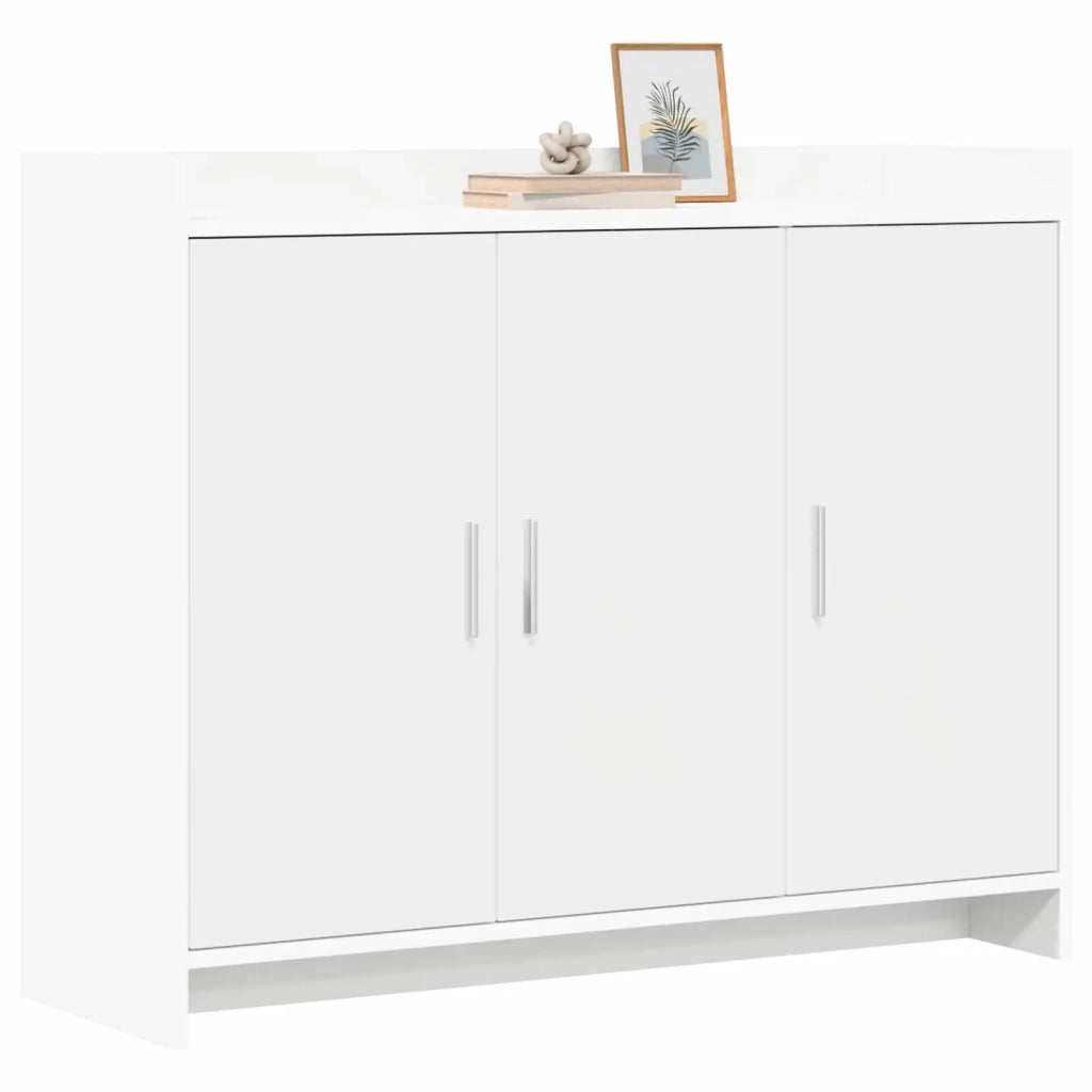 Credenza Bianco 98,5 x 33 x 80 cm Legno ingegnerizzato 8011123