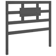 Testiera | Testata per Letto Grigia 95,5x4x100 cm Legno Massello di Pino