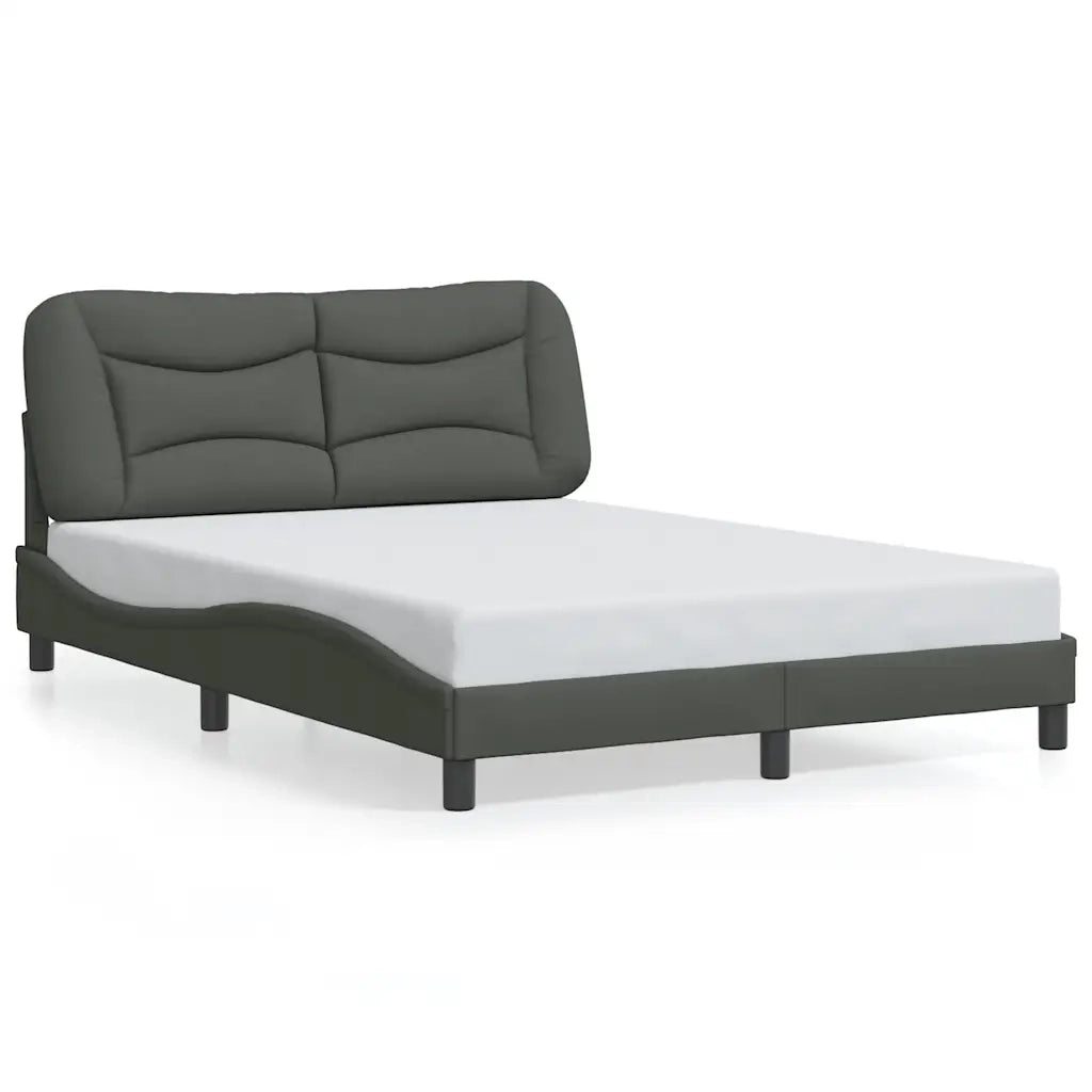 Giroletto senza Materasso Hvar Grigio Scuro 140x200 cm Tessuto