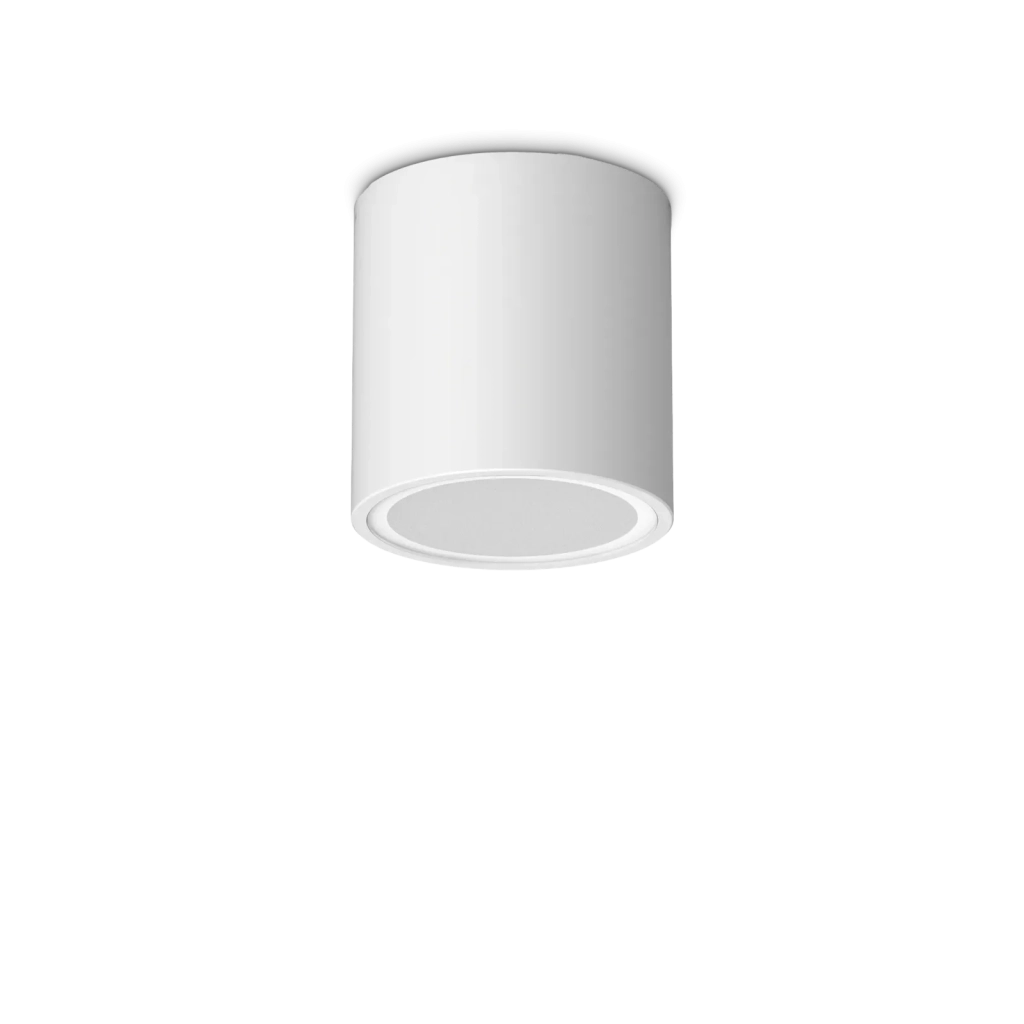 TECHO ROUND FARETTO DA SOFFITTO PER ESTERNO IP54 1 LUCE GU10 D.9CM BIANCO