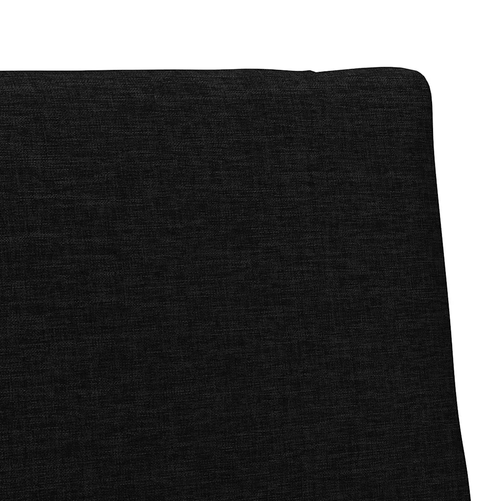 Testiera imbottita Nero 80 cm Pino massello 879146