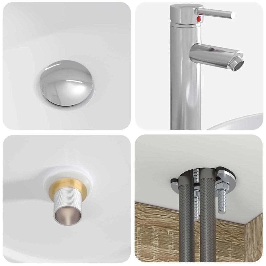 Set di Armadi da Bagno 3 pz Rovere Sonoma 49,5 x 44,5 x 65,5 cm 3405729