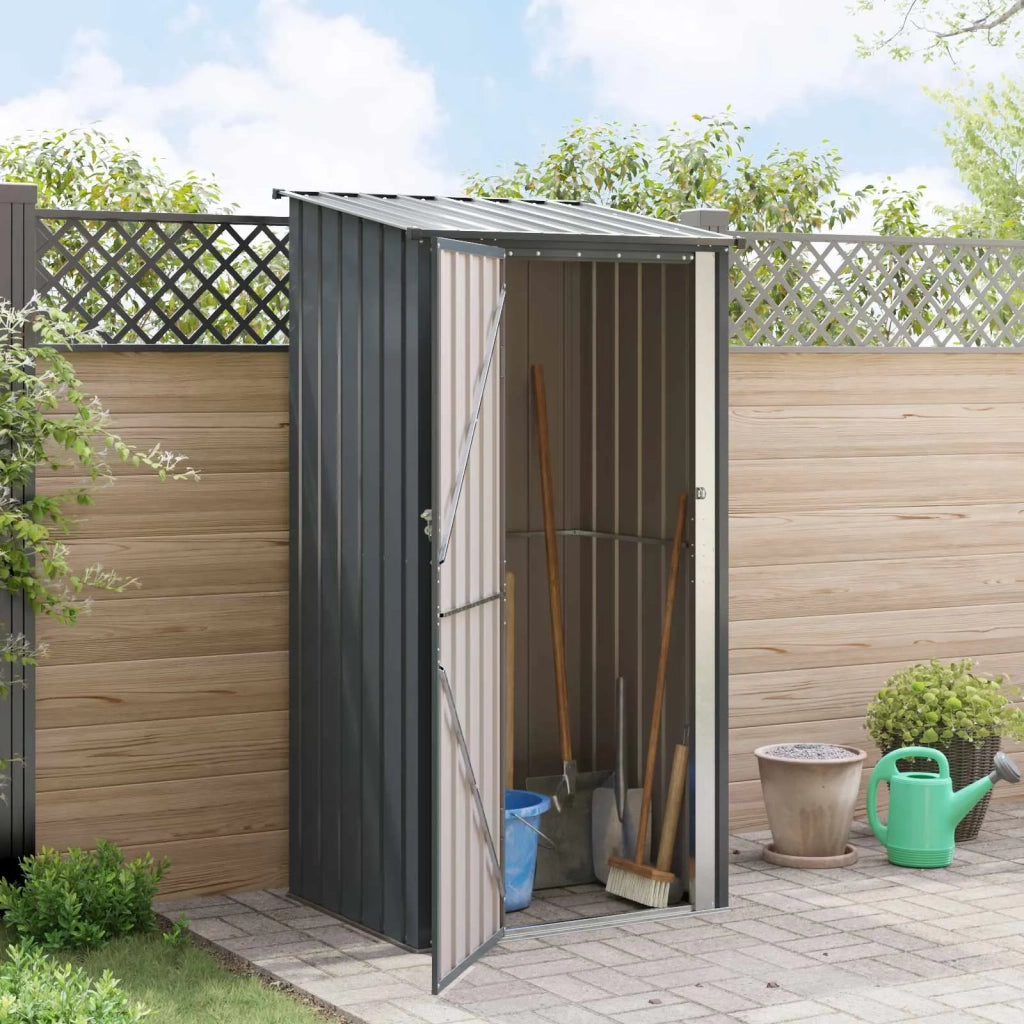 Casette da giardino Antracite 103 x 86 x 200 cm Metallo 42011295