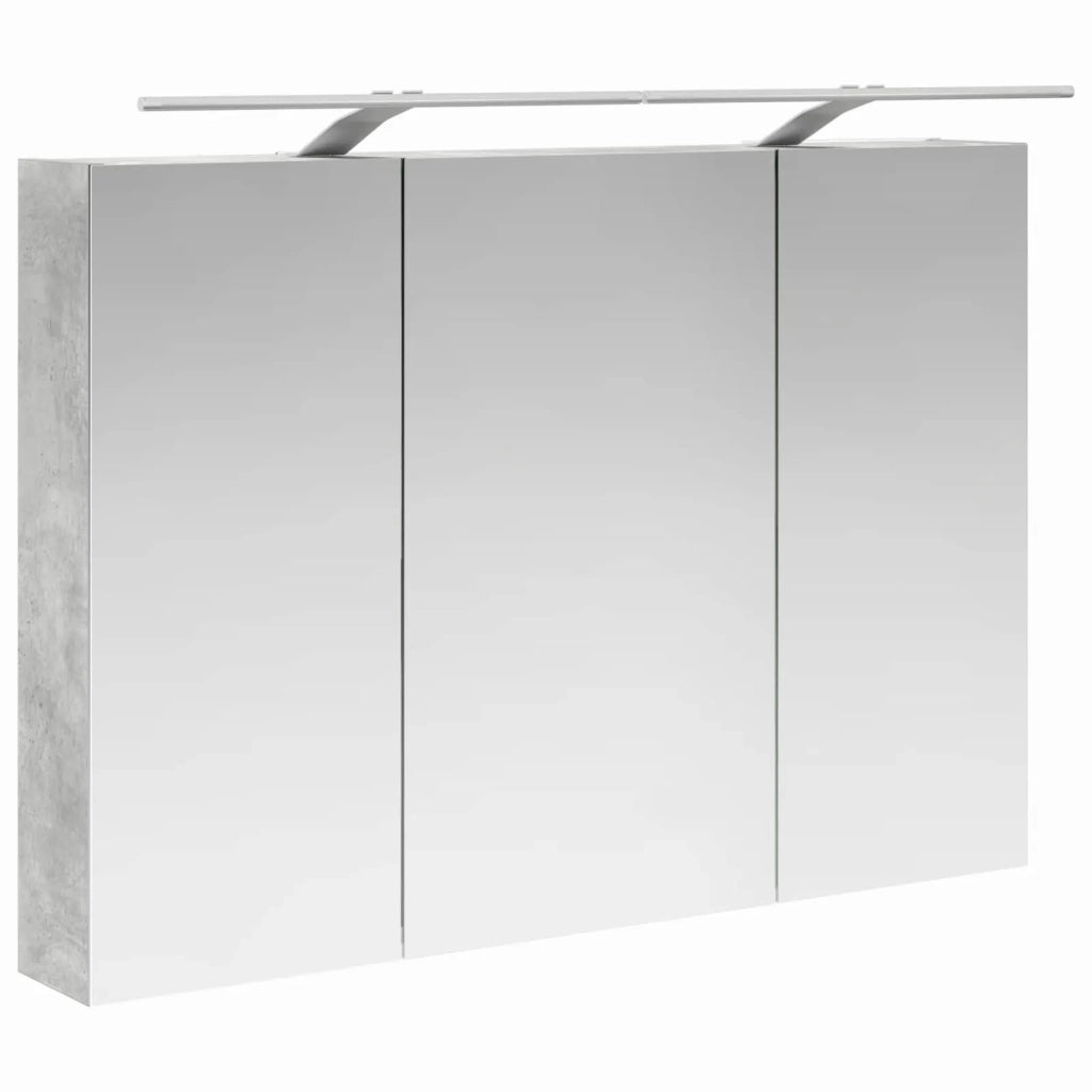 Set di Armadi da Bagno 4 pz Grigio Cemento Legno ingegnerizzato 3406458