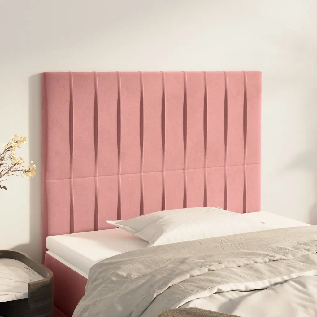 Testiera | Testata Rosa 80x5x118/128 cm Velluto