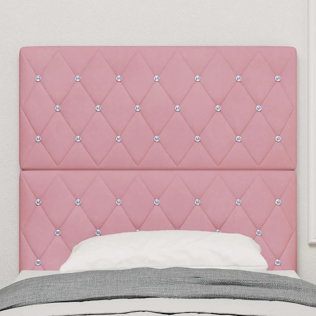 Testiera | Testata Rosa 90 cm Velluto